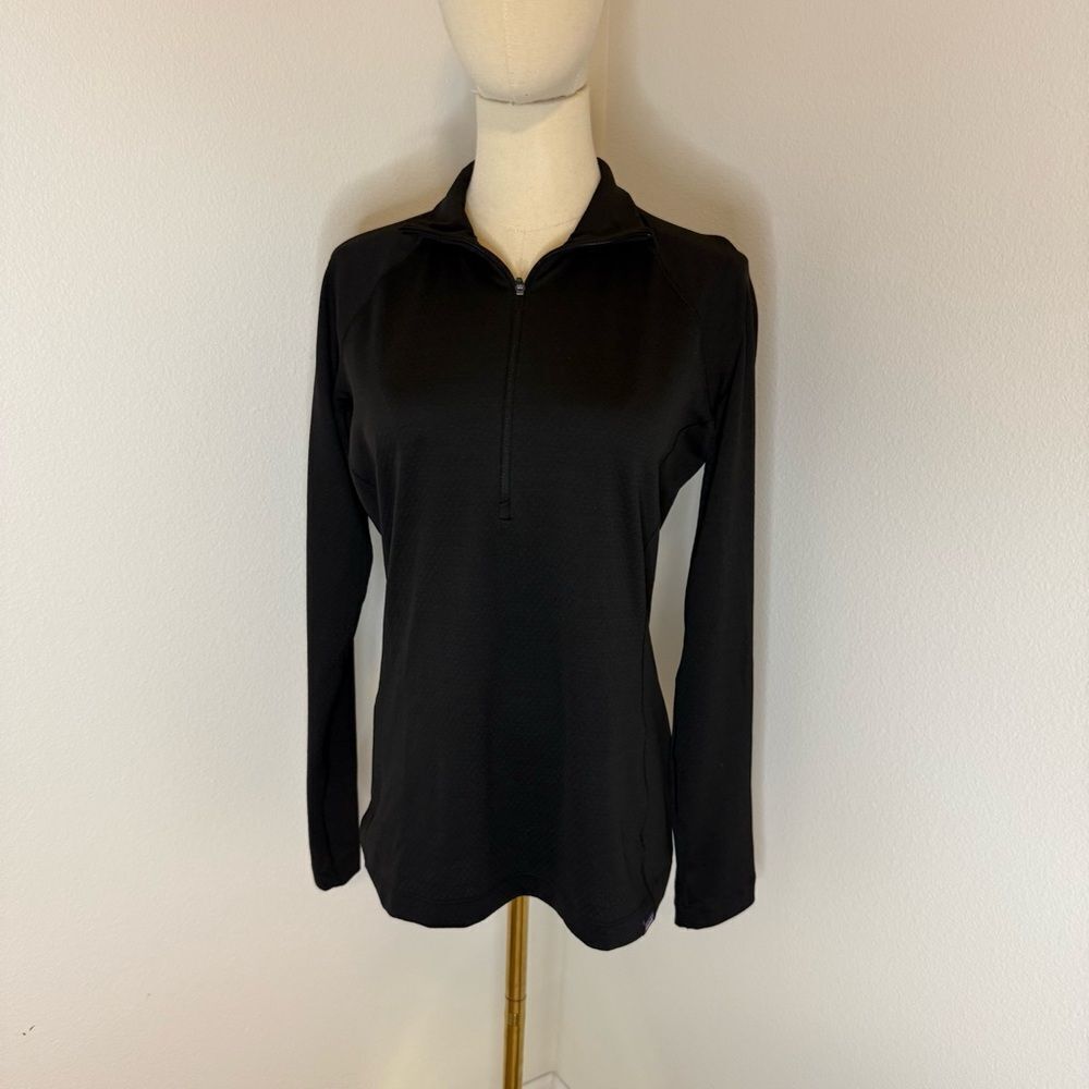 [Patagonia] Women's Black Long Sleeve Top Capilene Base -‎ Size Medium